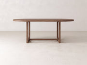 Emersen Oval Dining Table - Almond on Oak