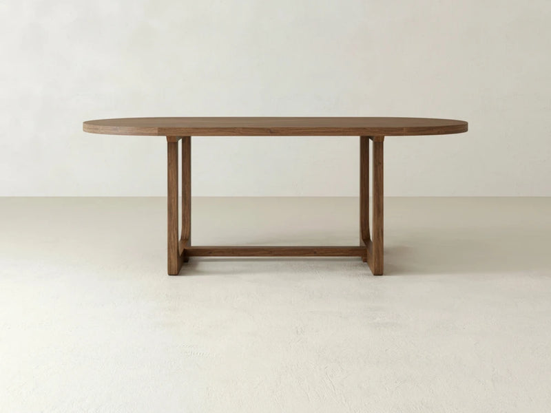 Emersen Oval Dining Table - Almond on Oak