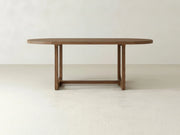 Emersen Oval Dining Table - Almond on Oak