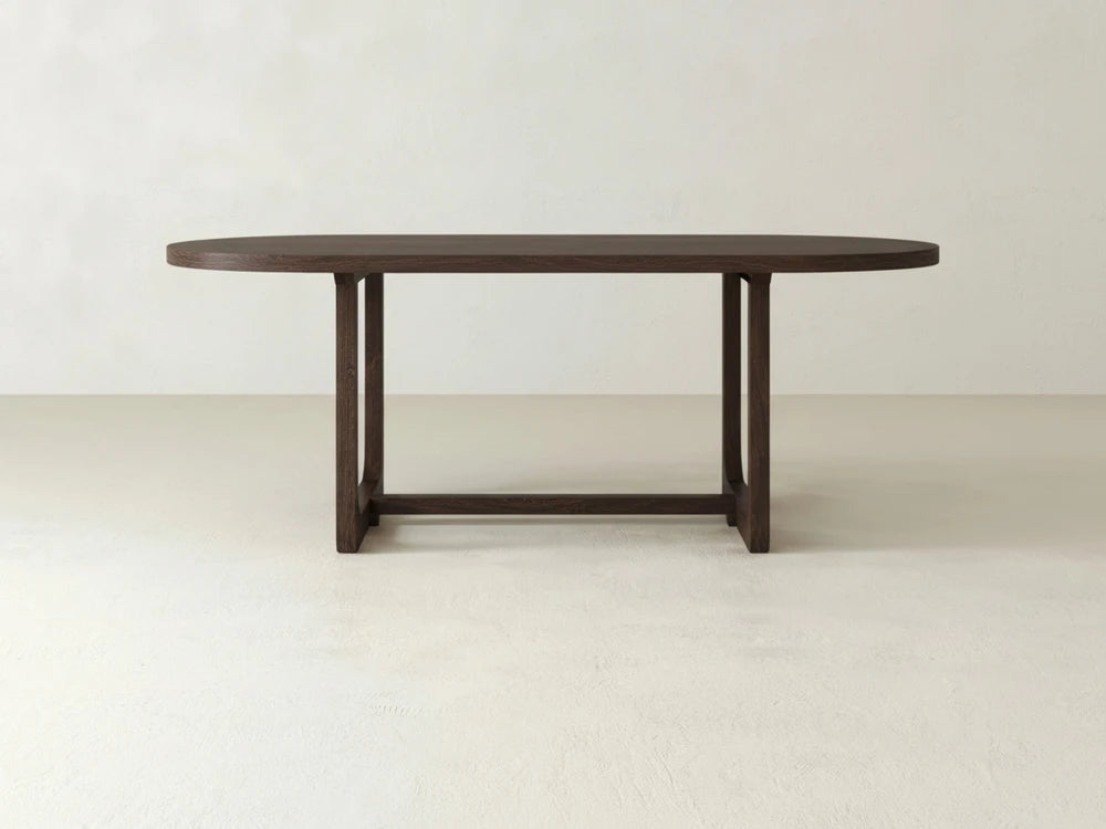 Emersen Oval Dining Table - Sable on Oak