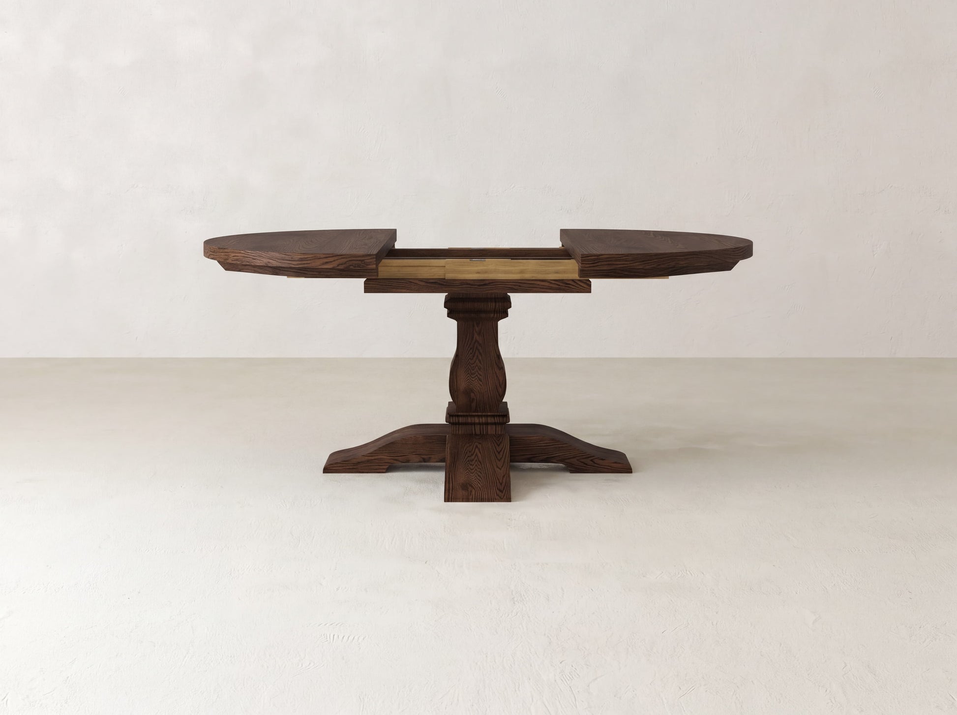 Heirloom Round Expandable Dining Table - Almond on Oak
