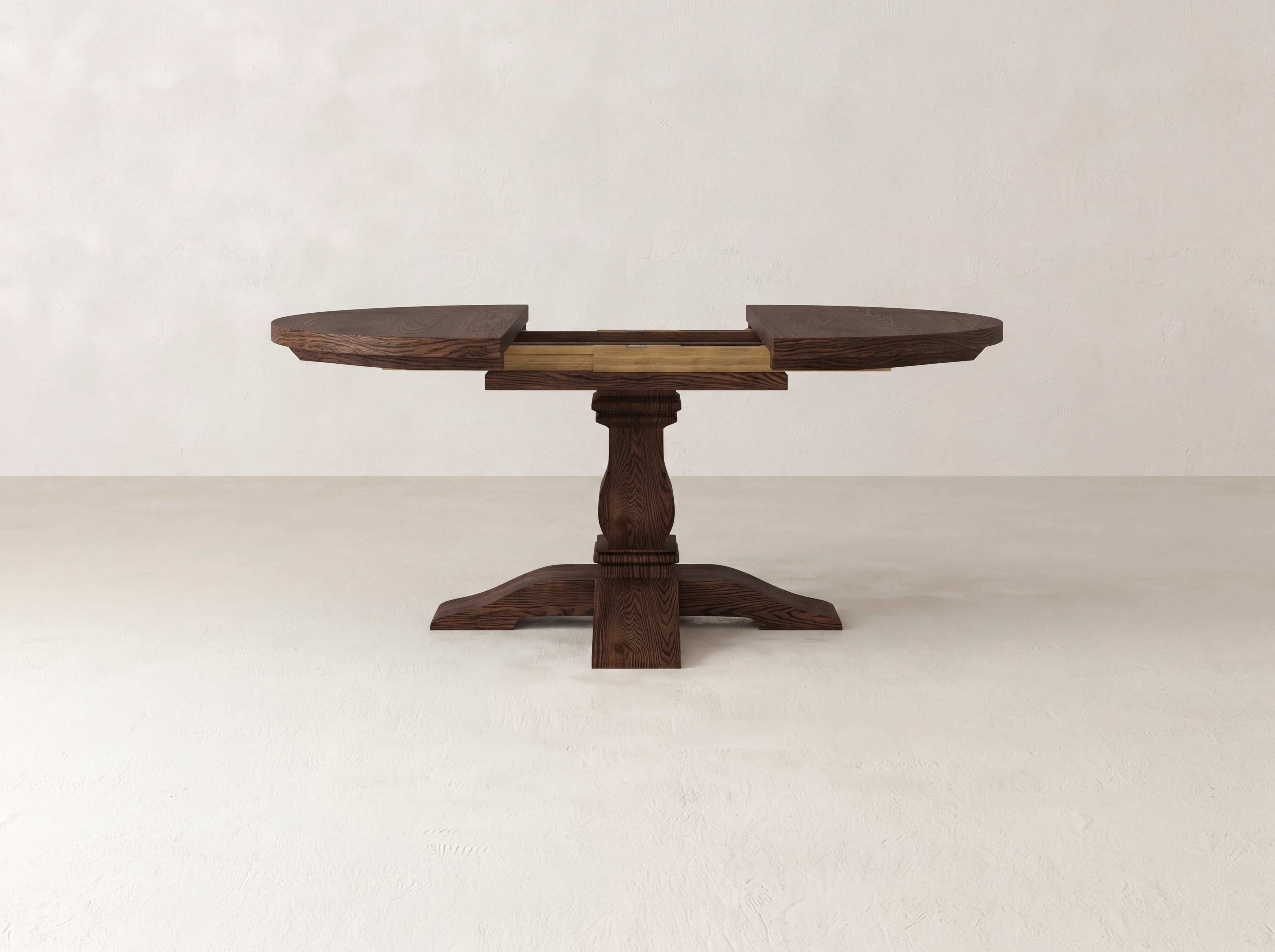 Heirloom Round Expandable Dining Table - Almond on Oak