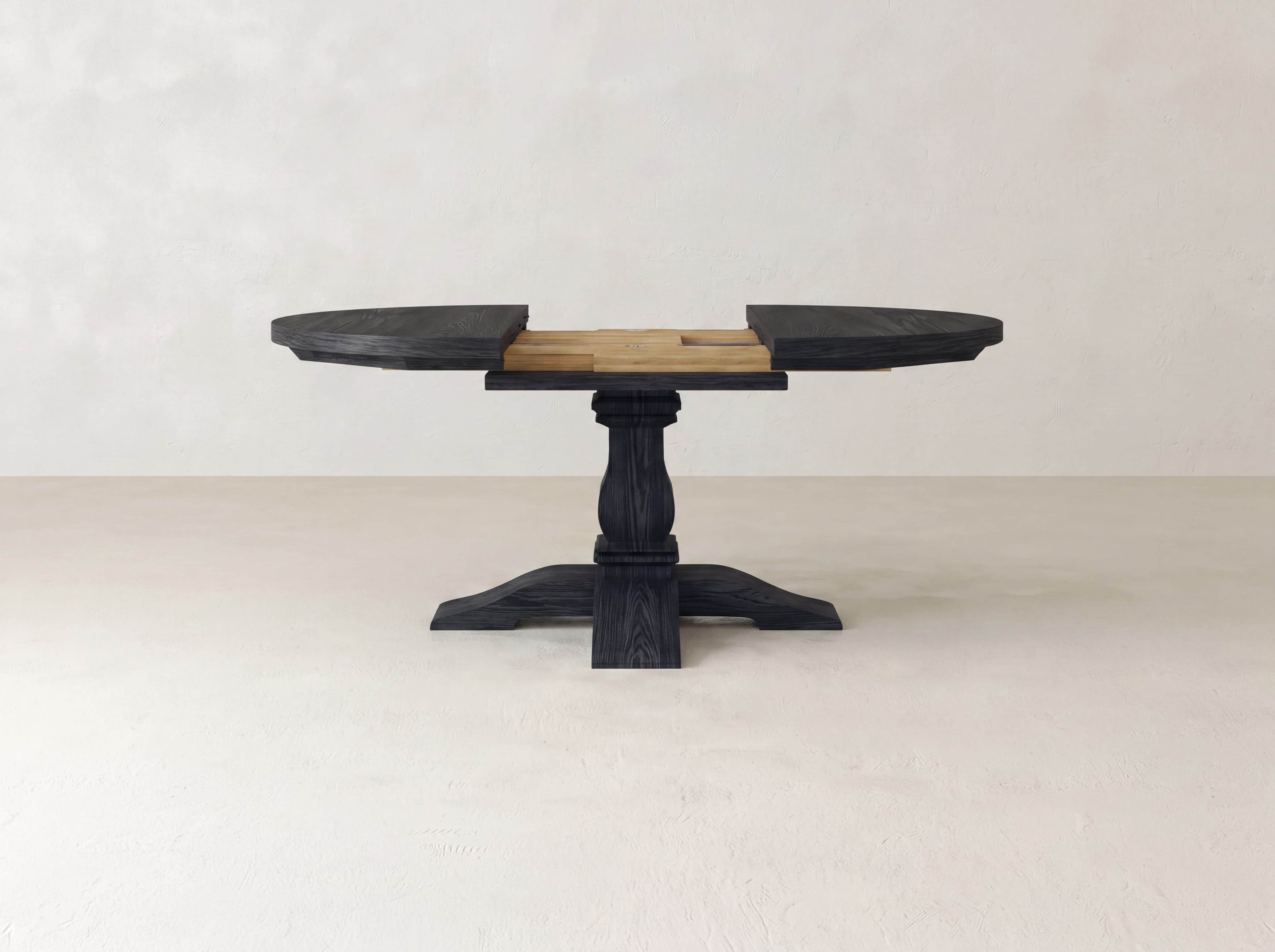 Heirloom Round Expandable Dining Table - Espresso on Oak