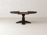 Heirloom Round Expandable Dining Table - Sable on Oak