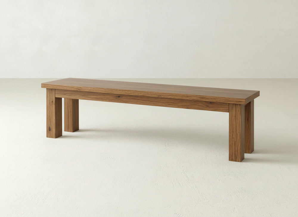 Farmhouse Bench - Almond on Oak
