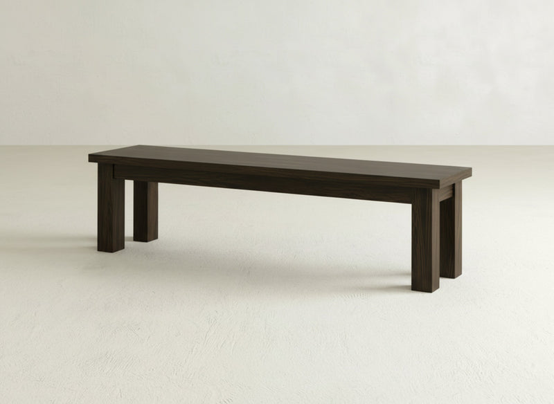 Farmhouse Bench - Espresso on Oak