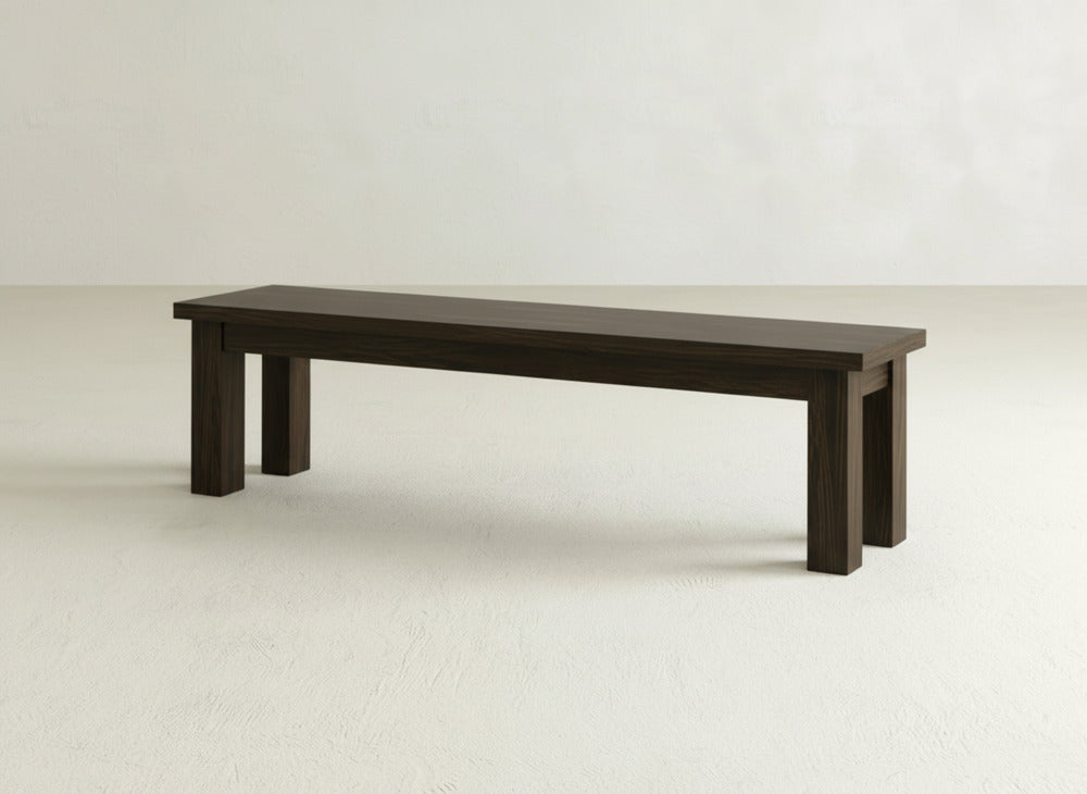 Farmhouse Bench - Espresso on Oak