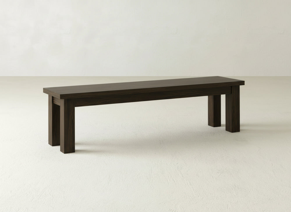 Farmhouse Bench - Espresso on Oak