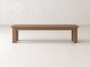 Farmhouse Bench - Almond on Oak