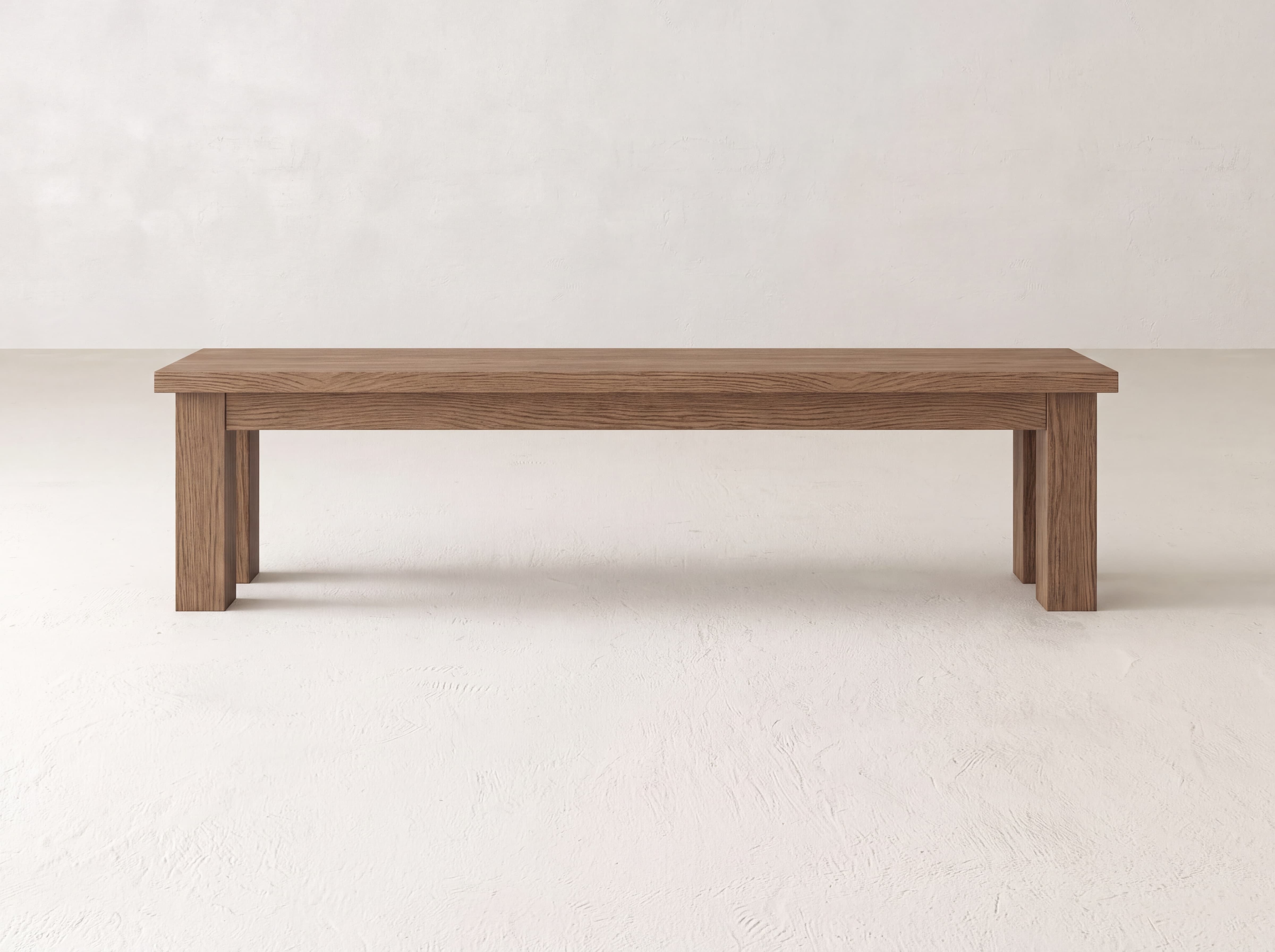 Farmhouse Bench - Almond on Oak