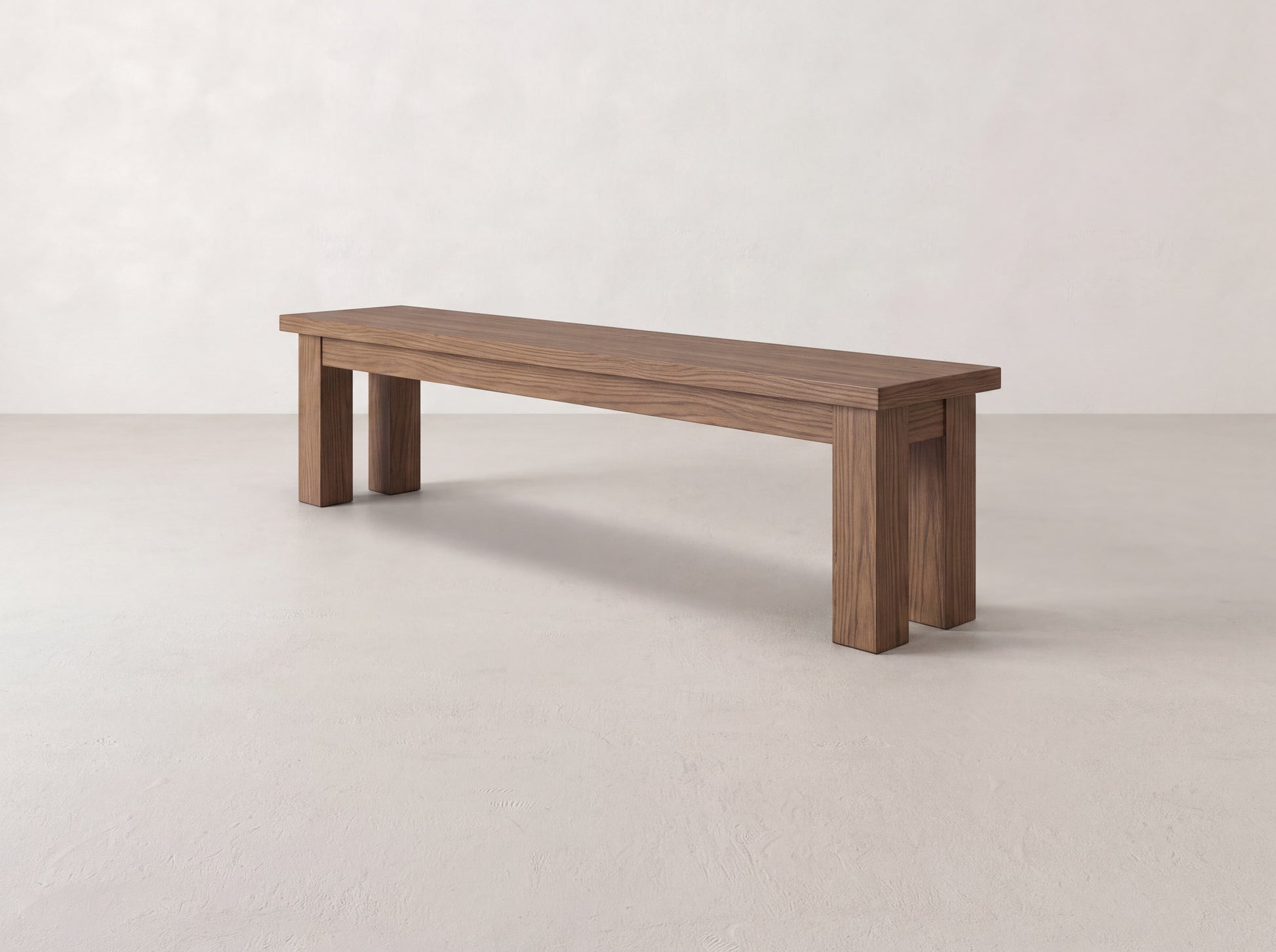 Farmhouse Bench - Almond on Oak