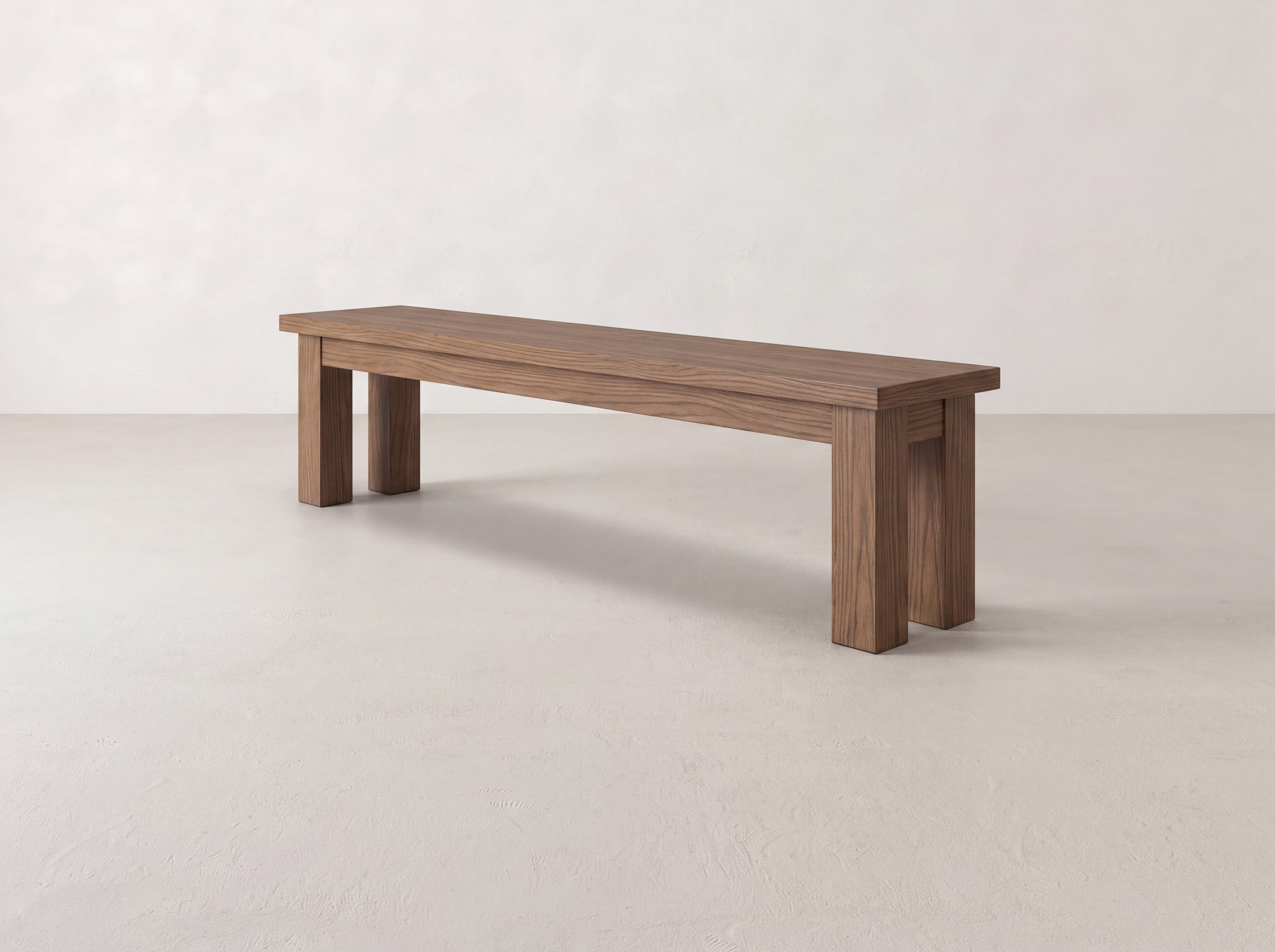 Farmhouse Bench - Almond on Oak