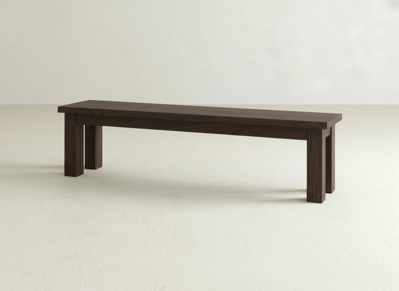 Farmhouse Bench - Sable on Oak