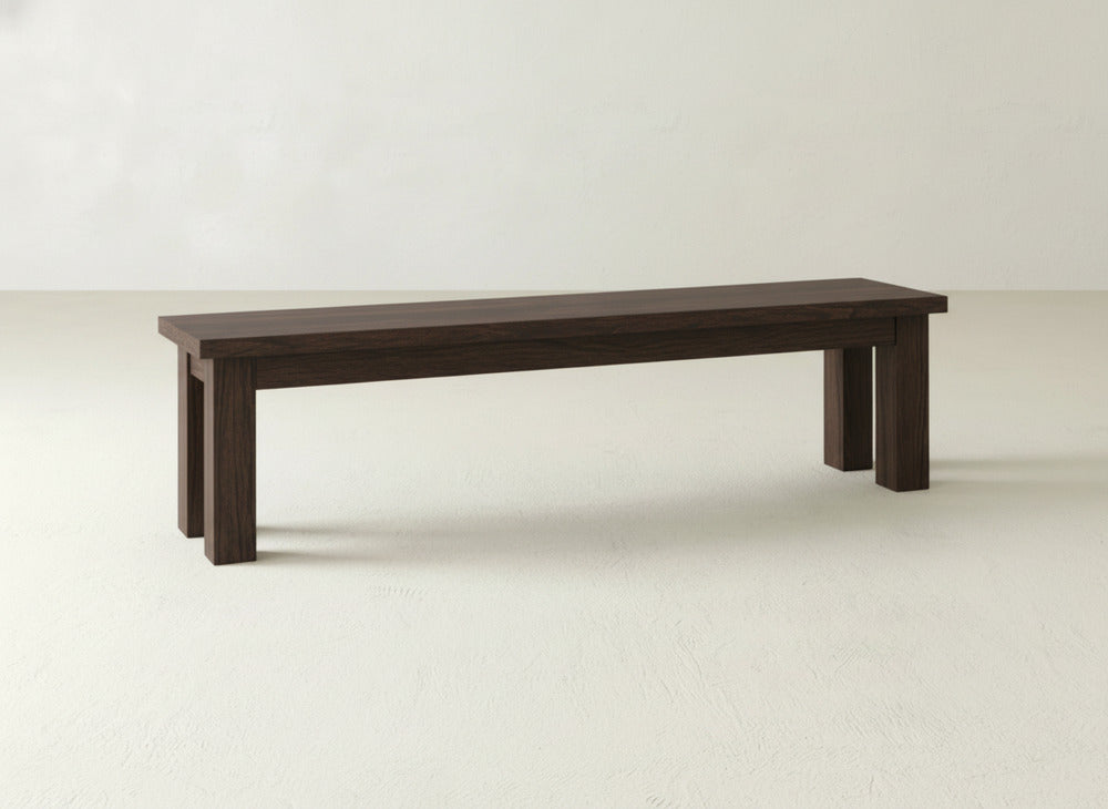 Farmhouse Bench - Sable on Oak