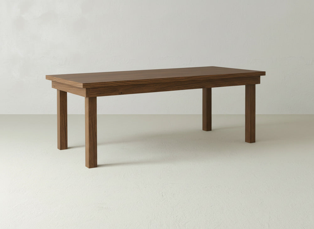 Farmhouse Dining Table - Almond on Oak