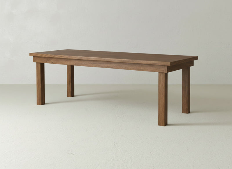 Farmhouse Dining Table - Almond on Oak