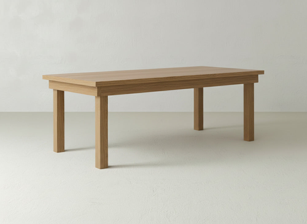 Farmhouse Dining Table - Oat on Oak