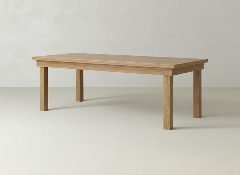 Farmhouse Dining Table - Oat on Oak