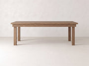 Farmhouse Dining Table - Almond on Oak