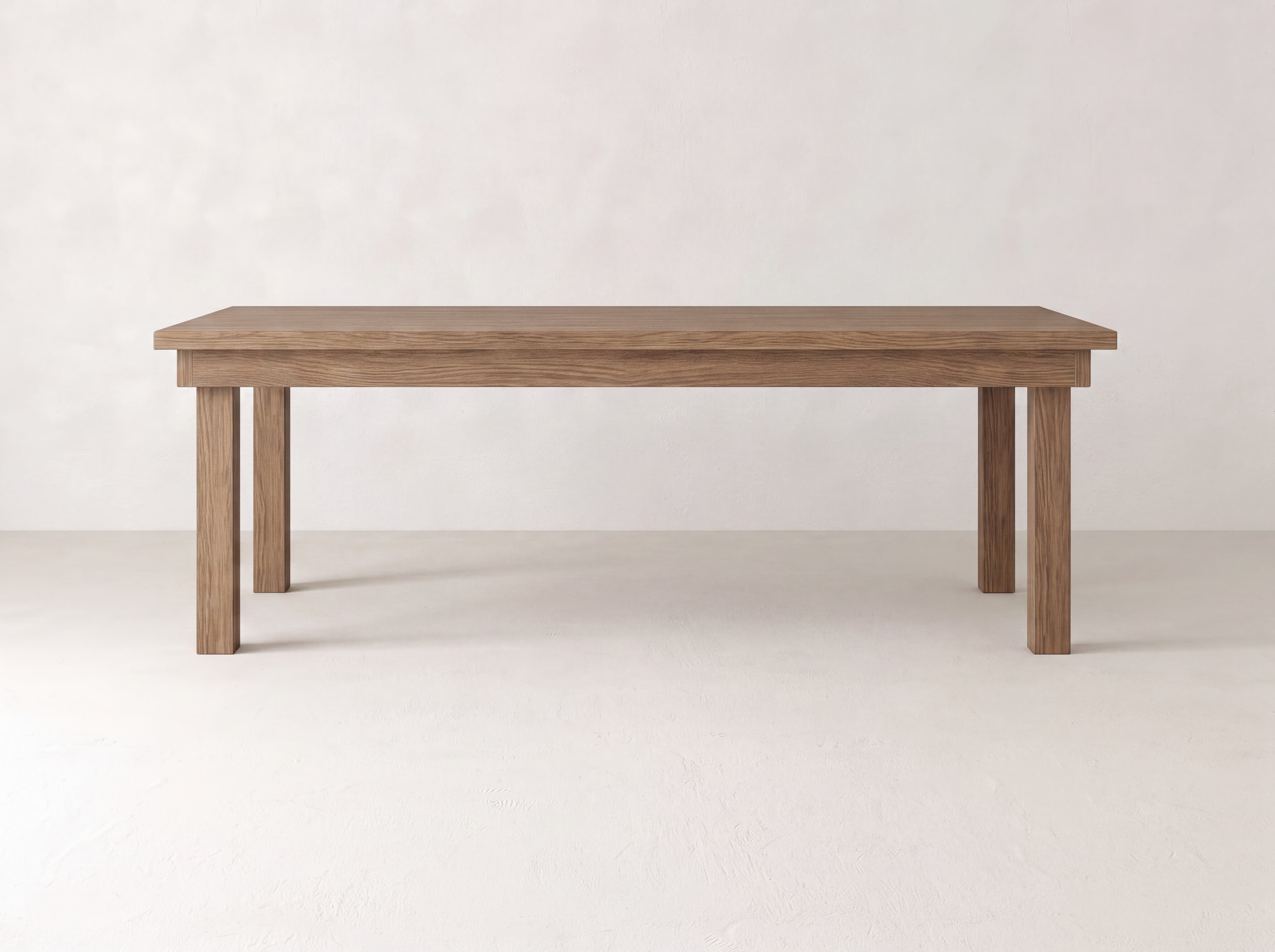 Farmhouse Dining Table - Almond on Oak