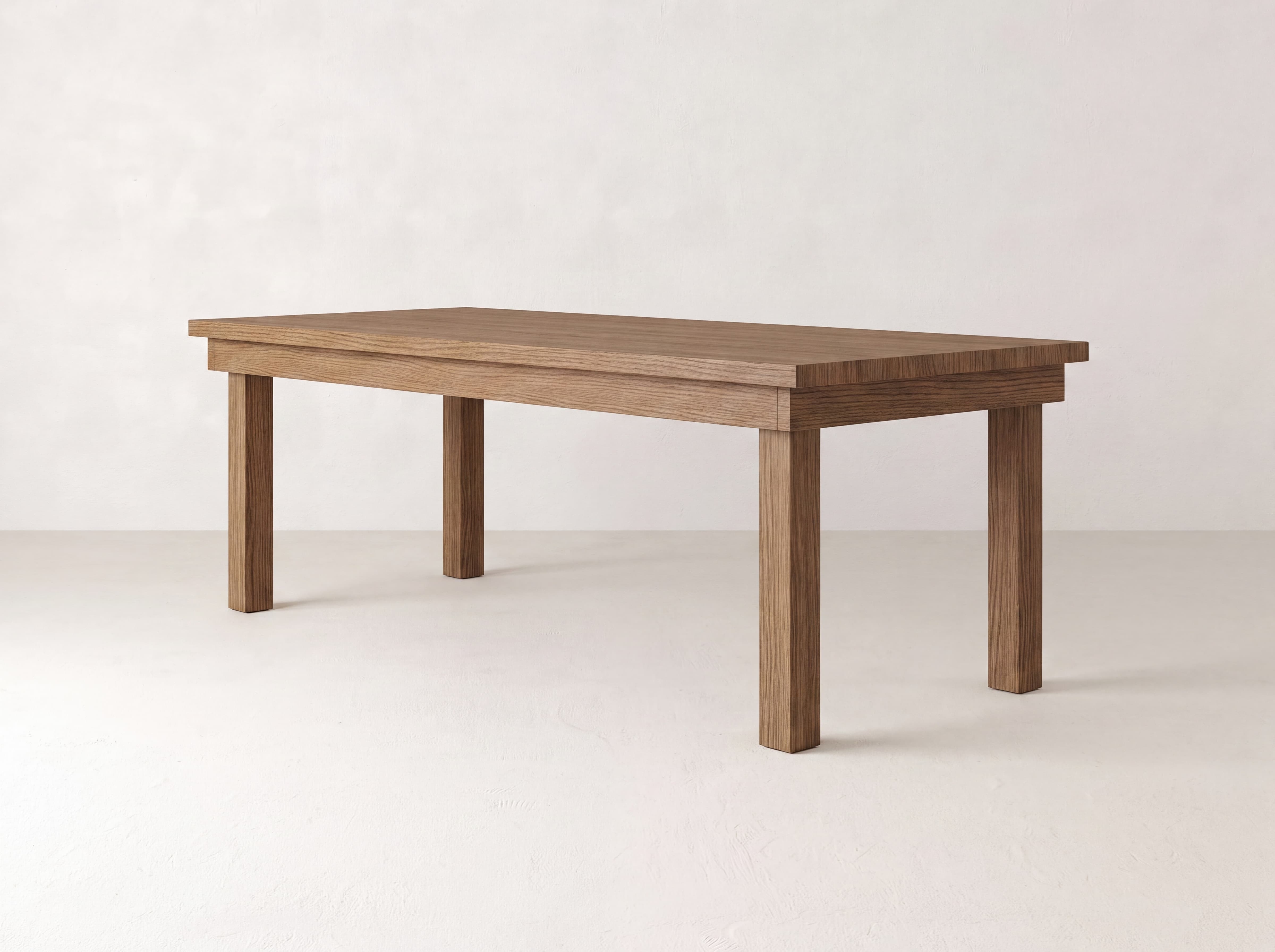 Farmhouse Dining Table - Almond on Oak