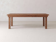 Farmhouse Dining Table - Satin on Black Walnut