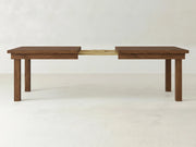 Farmhouse Expandable Dining Table - Almond on Oak