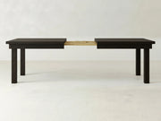 Farmhouse Expandable Dining Table - Espresso on Oak