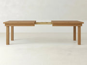Farmhouse Expandable Dining Table - Oat on Oak
