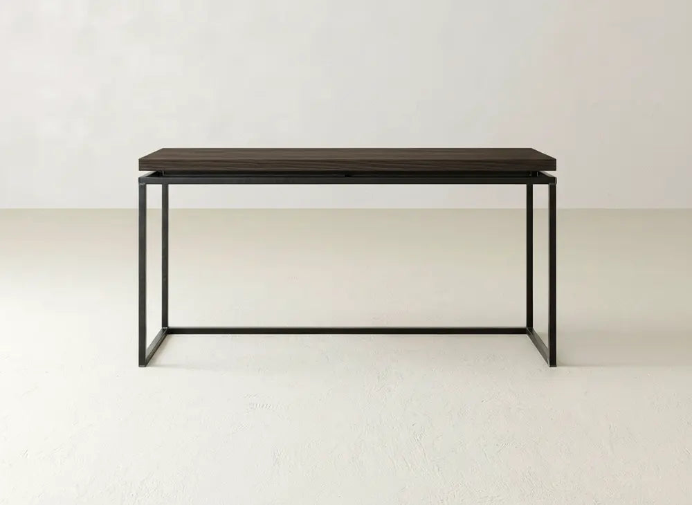 Floating Top Sofa Table - Espresso on Oak