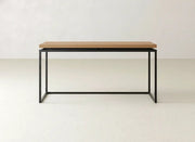 Floating Top Sofa Table - Oat on Oak