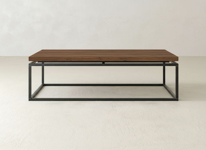 Floating Top Coffee Table - Almond on Oak