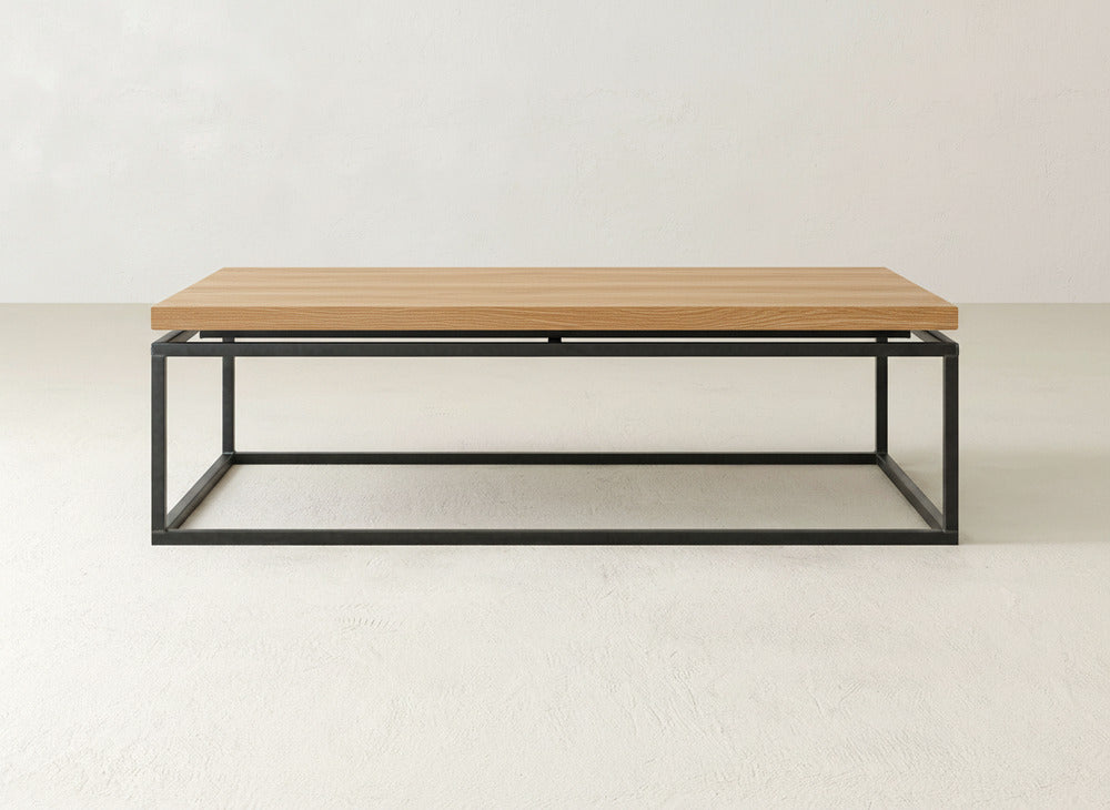 Floating Top Coffee Table - Oat on Oak