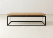 Floating Top Coffee Table - Oat on Oak