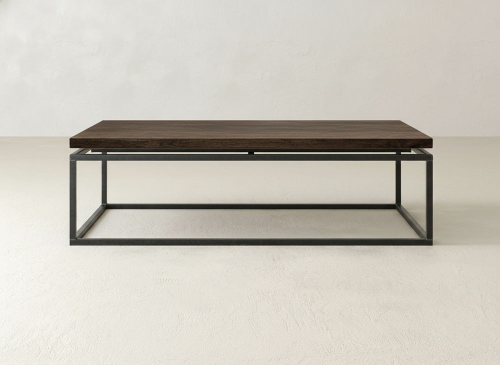 Floating Top Coffee Table - Sable on Oak