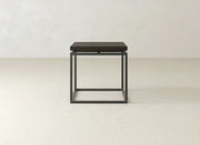 Floating Top End Table - Espresso on Oak