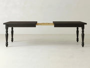 French Country Expandable Dining Table - Espresso on Oak
