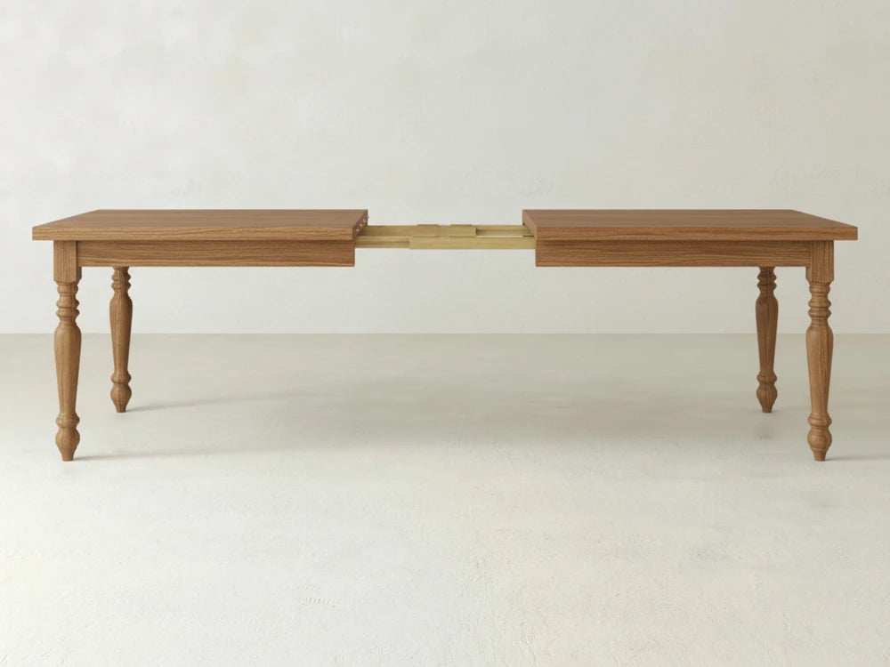 French Country Expandable Dining Table - Oat on Oak