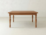 French Country Square Dining Table - Almond on Oak