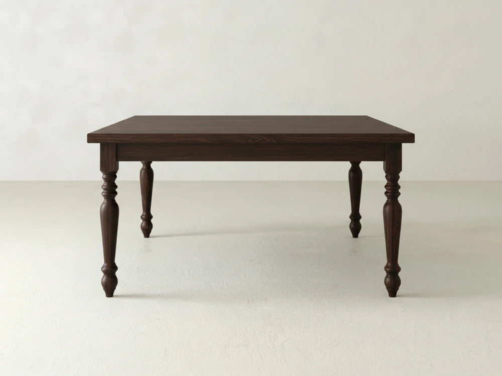 French Country Square Dining Table - Sable on Oak