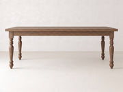 French Country Dining Table - Almond on Oak