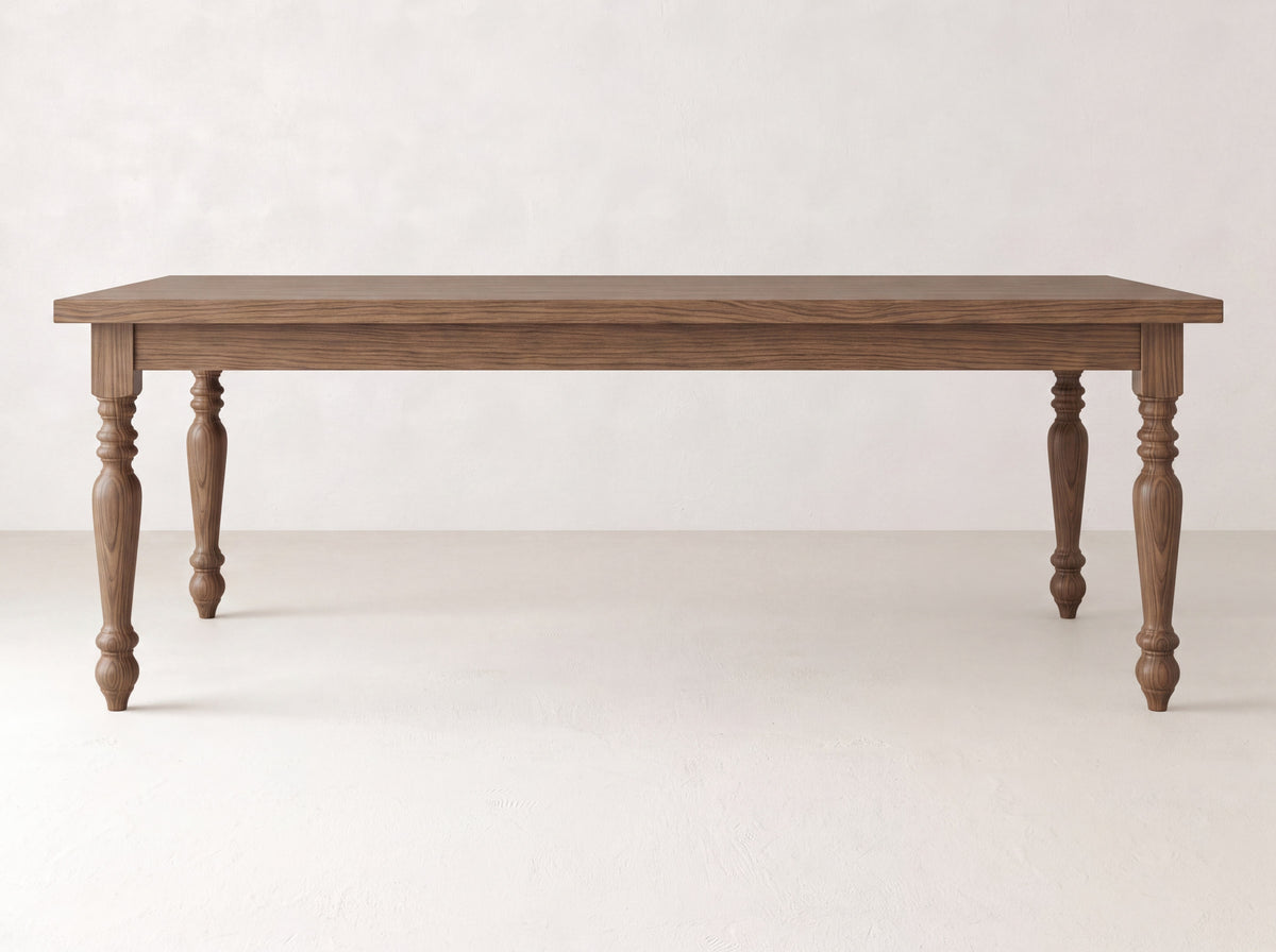 French Country Dining Table - Almond on Oak