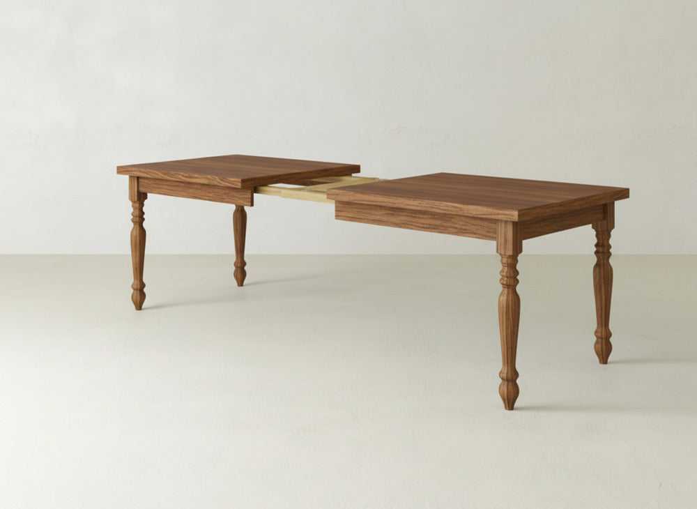 French Country Expandable Dining Table - Almond on Oak