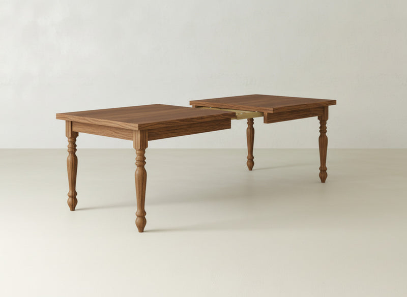 French Country Expandable Dining Table - Almond on Oak