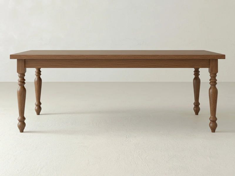 French Country Dining Table - Almond on Oak