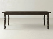 French Country Dining Table - Espresso on Oak