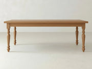 French Country Dining Table - Oat on Oak