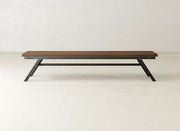 Fulton Bench - Almond on Oak