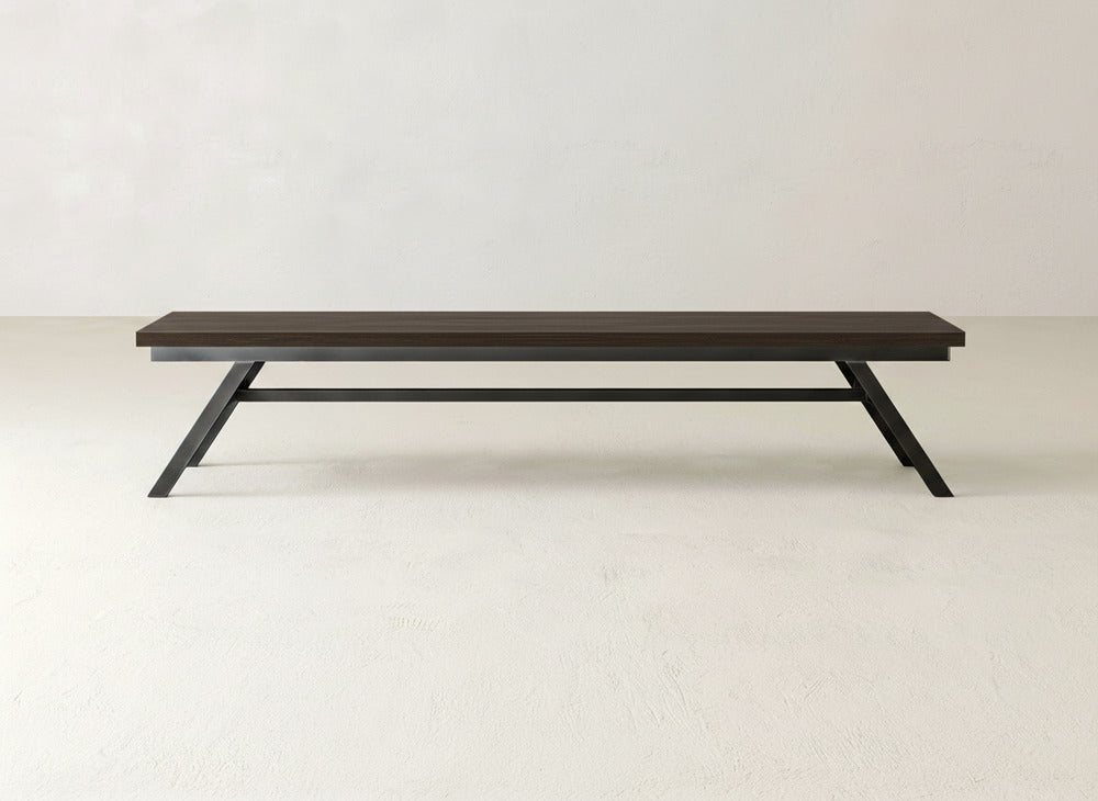 Fulton Bench - Espresso on Oak