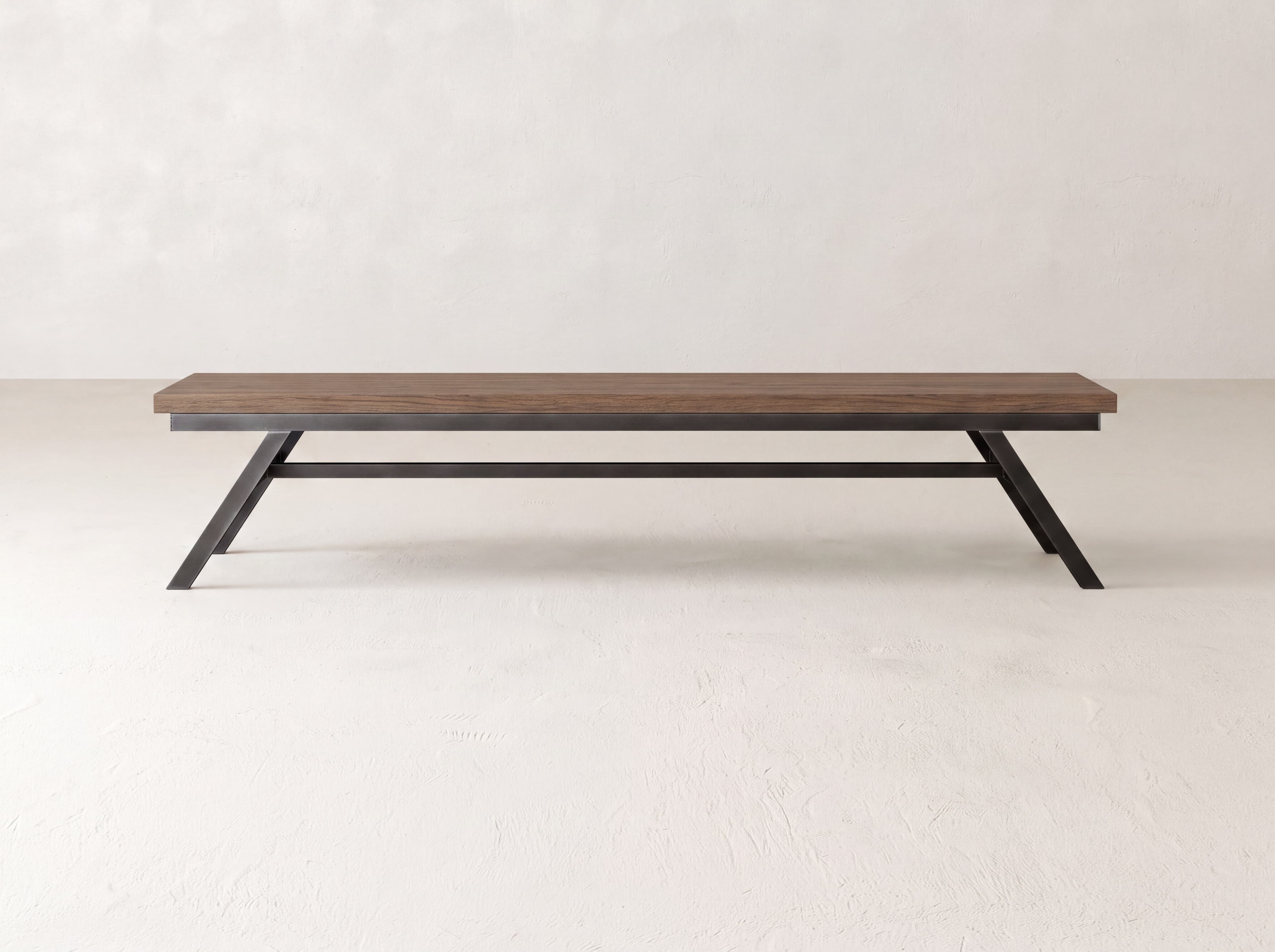 Fulton Bench - Almond on Oak